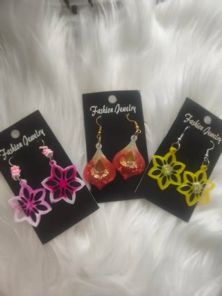 Anillos de Resina,pendientes, agarré del teléfono