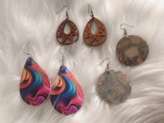 Anillos de Resina,pendientes, agarré del teléfono