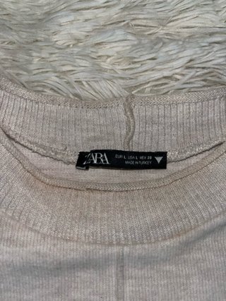 Vestito Zara Donna Taglia L Beige Summer