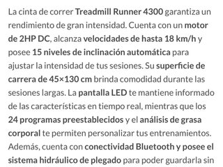 Cinta de Correr BH Fitness