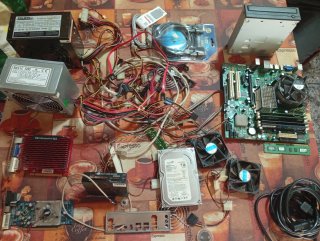 Lote Componentes PC: Fuente, Placa, HDD