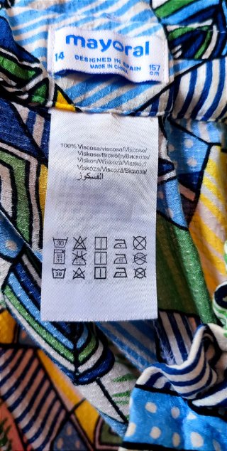 Pantalón palazzo estampado multicolor Mayoral T 14