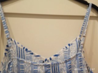 Vestido corto HHG azul y blanco Talla XL