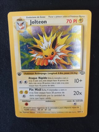 Carta Pokémon Jolteon Jungla Holo 1a edición