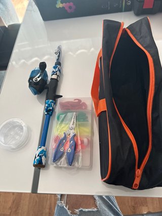 Kit de pesca completo con caña telescópica