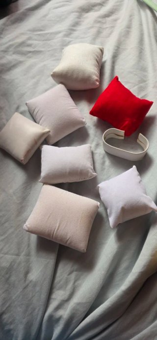 Pack 7 almohadillas expositoras joyas/relojes