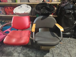 Lavacabezas profesional rojoy otro gris