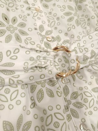 Vestido Zara verde bordado talla L