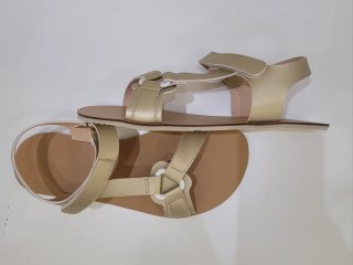 Sandalias barefoot Coqueflex doradas T38
