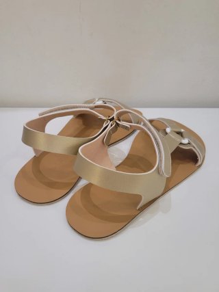Sandalias barefoot Coqueflex doradas T38
