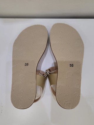 Sandalias barefoot Coqueflex doradas T38