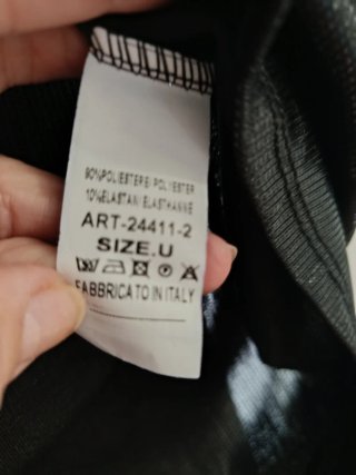 Camiseta Talla Única Grande Negra