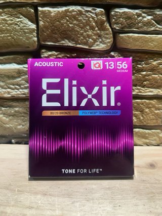 Elixir Cuerdas Acústica 80/20 Bronze 13-56