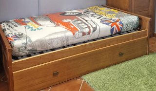 Cama nido de madera con cama supletoria