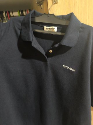 Camiseta Miu Miu Hombre Azul Marino