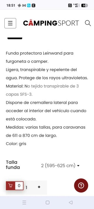 Funda Protectora para Furgoneta/Camper
