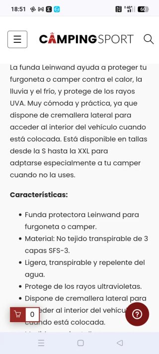 Funda Protectora para Furgoneta/Camper