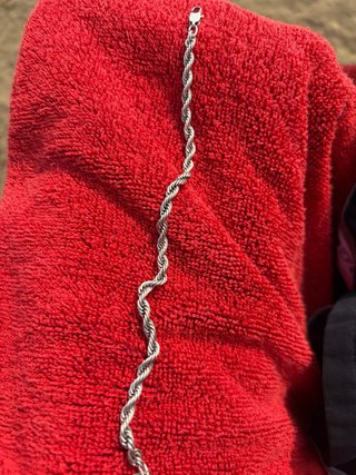 Pulsera de plata estilo cadena
