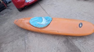 Kayak Canoa Fibra Naranja
