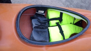 Kayak Canoa Fibra Naranja
