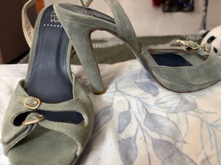 Zapatos CARAMELO verde oliva