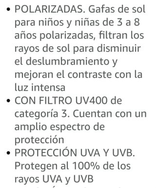 Gafas de sol Suavinex niña