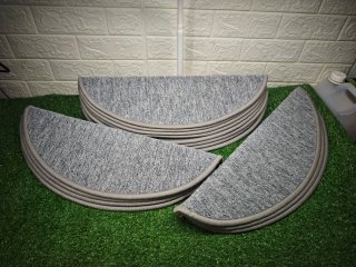 15 Alfombras Escaleras  Semicirculares 55x15Cm