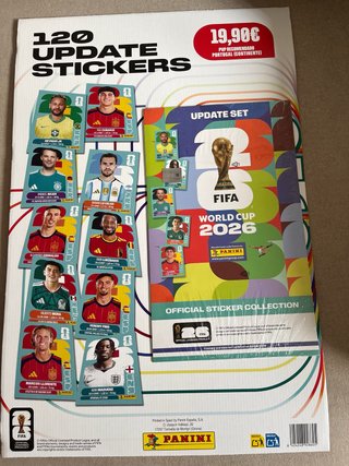 Panini FIFA World Cup 2026 Update Set 120 Stickers