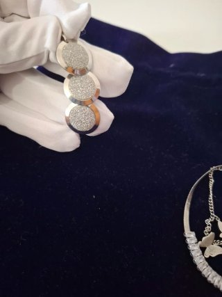 Lote Joyas Plateadas Acero