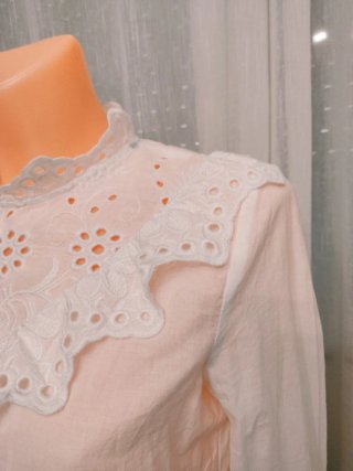 Blusa romántica boho blanca