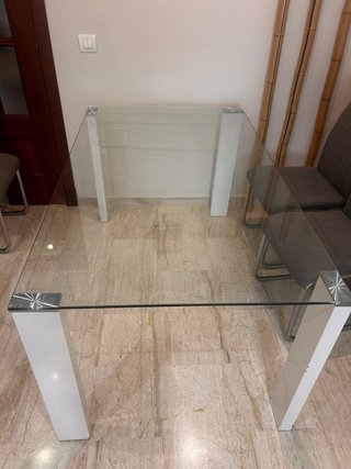 Mesa comedor cristal 150x90 cm
