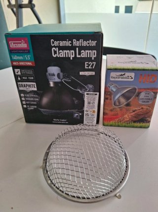 Portalámparas Arcadia E27 + Bombilla 50W