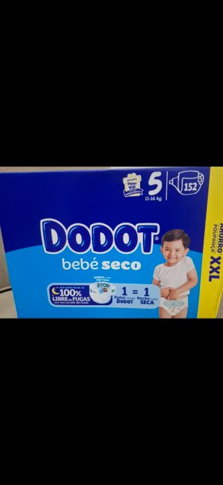 Fraldas Dodot Bebé Seco Tamanho 5