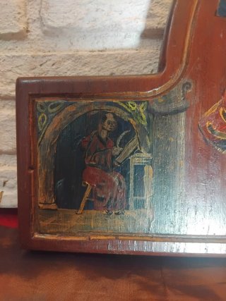 Icono de madera pintado a mano