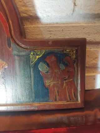 Icono de madera pintado a mano