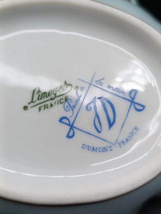 Cuenco de porcelana Limoges