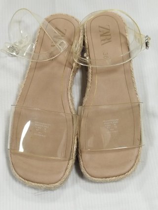 Sandalias Zara Transparentes Mujer Talla 36