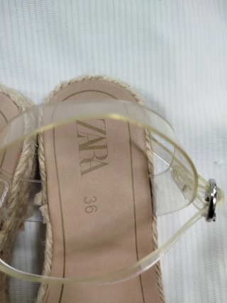 Sandalias Zara Transparentes Mujer Talla 36