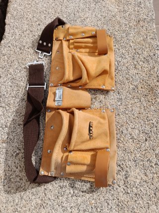 Cinturón portaherramientas de piel sin estrenar
