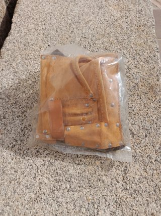 Cinturón portaherramientas de piel sin estrenar