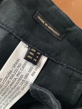 Pantalones cargo Massimo Dutti negros