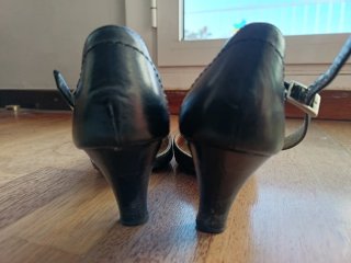 Zapatos de tacón negros para baile y ocasiones