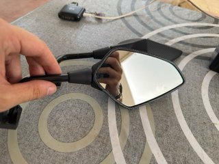 Espejos retrovisores moto homologados carbono