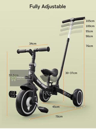 besrey Triciclo para niños pequeños 7 en 1