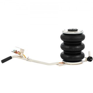 Gato Neumático de 5 Toneladas/4999.9 kg Gato de Aire de Triple Bolsa Altura de Elevación 16.5-40.6 cm Gato Inflable para Automóviles Gato de Aire Neumático 4999.9 kg de Capacidad Elevación Extrema...
