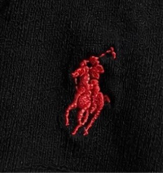 Camiseta Polo Ralph Lauren Negra Logo Rojo