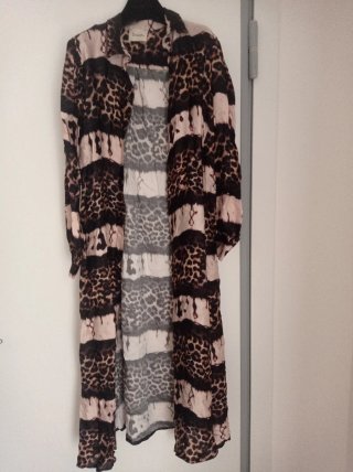 Abito lungo Dixie fantasia leopardata