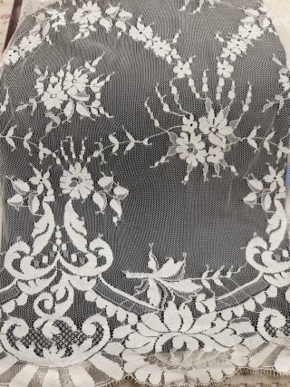 Velo Novia Encaje 250x300 Blanco Roto
