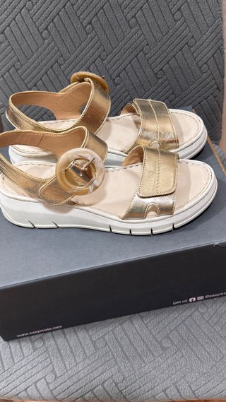 Sandalias doradas mujer talla 37
