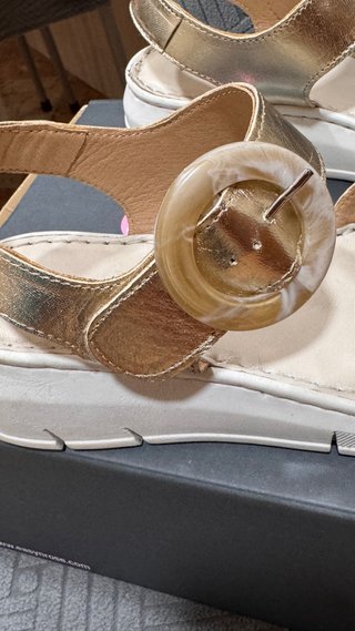 Sandalias doradas mujer talla 37